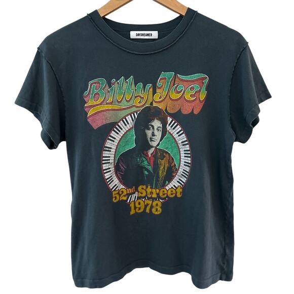 Daydreamer Billy Joel 1978 Reverse Tour Tee Vintage Black Size Small - Picture 4 of 8